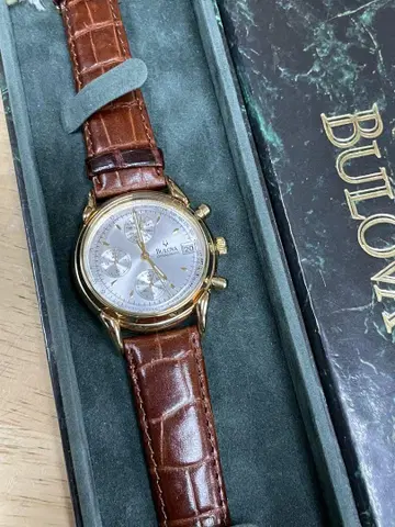 Bulova 크로노그래프 손목시계 bvc302 쿼츠 미사용품