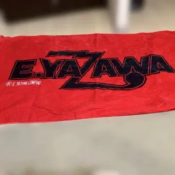 E.YAZAWA 로고 타월 레드