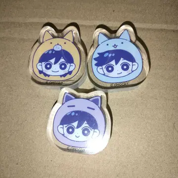 OMORI Cafe 트레이딩 아크릴 피규어 마리 히로 켈