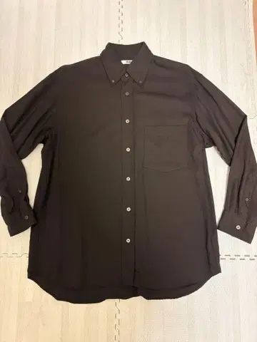[ 새상품급 ] UNIQLO U 24AW 드레이프 셔츠 브라운 사이즈 M