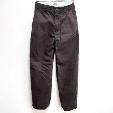 UNIQLO U 와이드 핏 치노 다크 브라운 사이즈 70