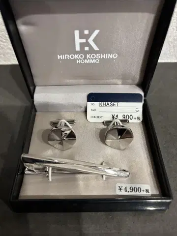 HIROKO KOSHINO 커프스 단추 넥타이핀 세트