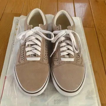 [ VANS ] 여성용 스니커즈 베이지 24.5cm