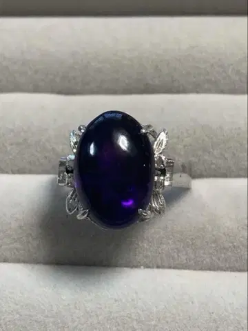 자수정 반지 silver