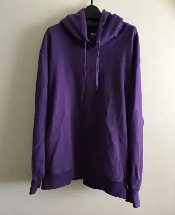 유니클로 후드티 보라색 퍼플 3XL