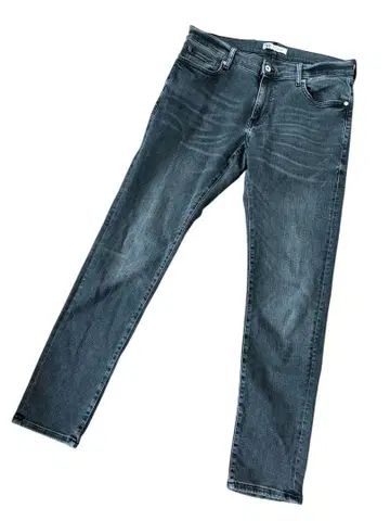 [ ZARA ] 새상품급 44 스트레이트 데님 팬츠 블랙 데님 스트레치
