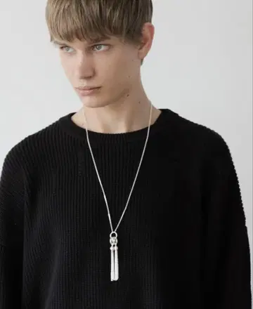 OXJEWELRy SILVER CLASSIC TASSEL NECKLACE