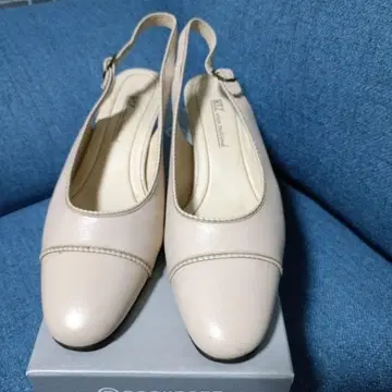 ROCKPORT 베이지 슬링백 펌프스 24.5cm