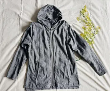 CUSTOM CULTURE 일본제 지퍼 후드티 그레이 M 사이즈 (2)