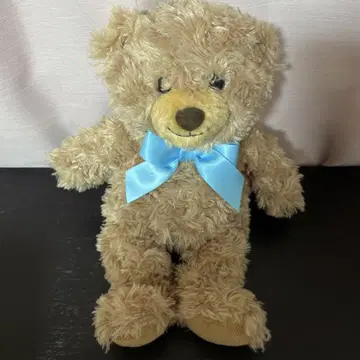 테디베어 약 30cm 스카이블루 리본