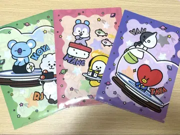 쿠라스시 BT21 클리어 파일 3개 세트