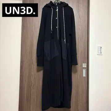 UN3D. 후드 파카 코트