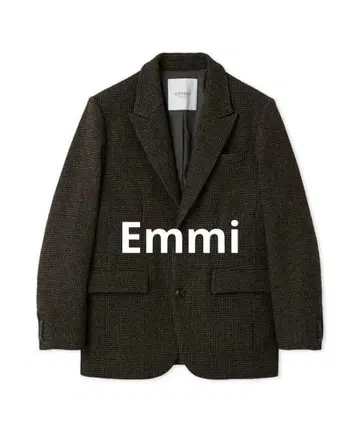 emmi 울 체크 자켓