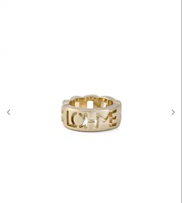 LOHME 와이드 체인 링 골드 11호