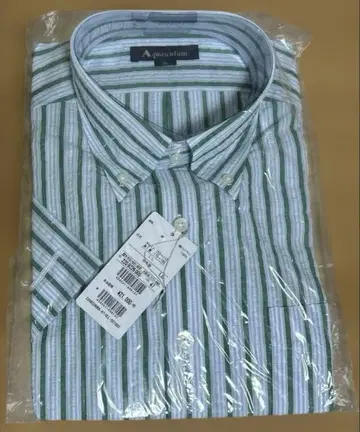 Aquascutum 아쿠아 스큐텀 반팔 버튼 다운 셔츠 LL 사이즈