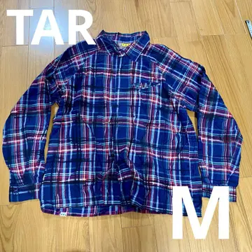TAR 체크 셔츠 M 사이즈 블루 계열
