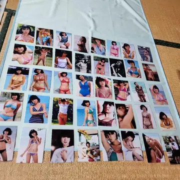 카와이 나오코 씨 L판 40매 아이돌 뒷면에 영숫자 기재 있음