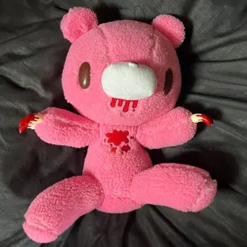 새상품급 그루미 봉제 인형 블랙 핑크