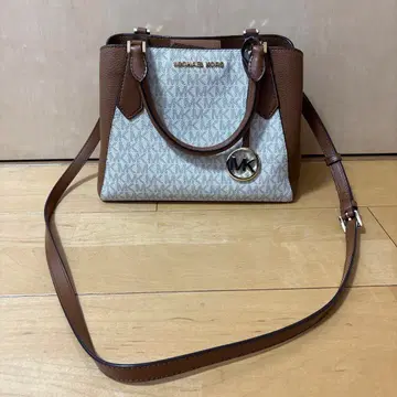 MICHAEL KORS 핸드백 화이트/브라운
