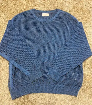 YOKE / MESH KNITTED CREWNECK