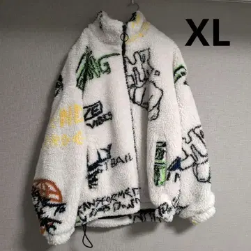 ZARA XL 플리스 자켓 그래픽