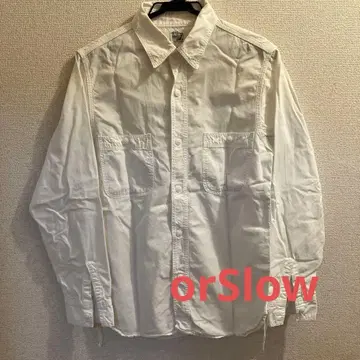 오어슬로우 orSlow 샴브레이 셔츠 밴드 포함 더블 옷깃