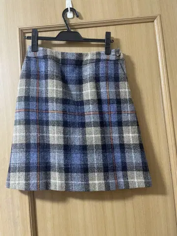 매킨토시 철학 Harris Tweed 체크 스커트
