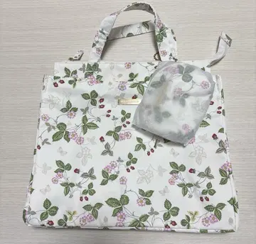 WEDGWOOD 와일드 스트로베리 토트백 파우치 포함 미사용 새상품