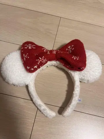 미니 Disney Snow 크리스마스 스노우 머리띠 리본