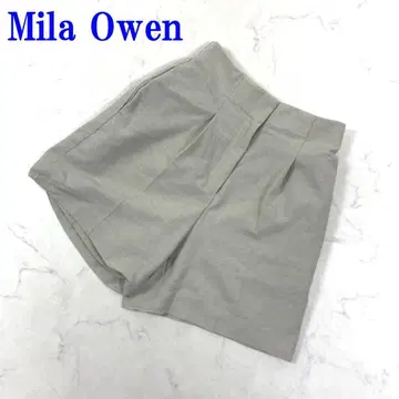 미라 오웬 숏팬츠 베이지 린넨 레이온 0 C3165