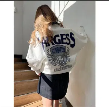 GYDA LARGESS 하프 ZIP BIG 맨투맨 상의