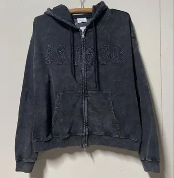 새상품 SALE edakka 빈티지 워시드 가공 풀 집업 후드티