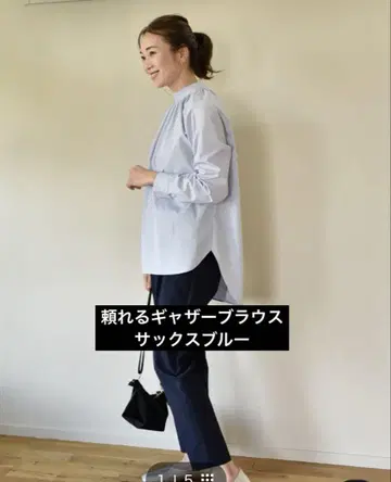 [ OURHOME ] 믿음직한 개더 블라우스