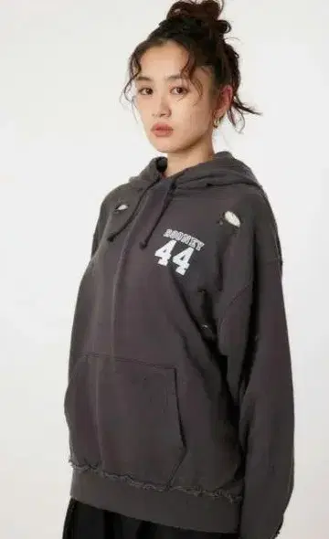 로데오 크라운 와이드 보울 G/O 데미지 후디