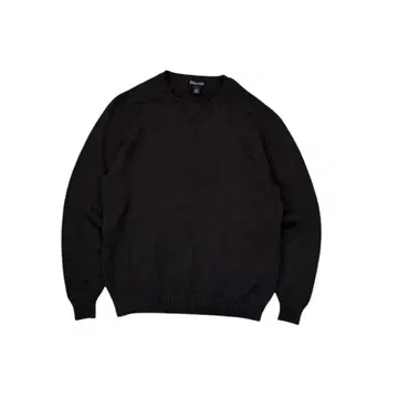 90's USA LANDS'END 다크 그레이 드리프터 코튼 니트