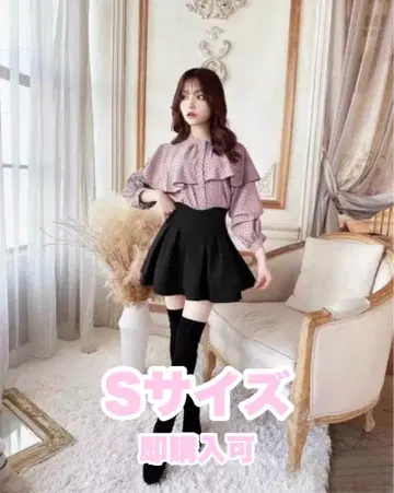 미셸 마카롱 슬림 레그 스커트 블랙 S 사이즈