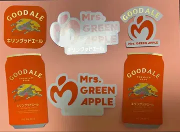 Mrs. GREEN APPLE 미세스 기린 굿에일 스티커 6개