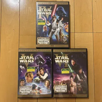 미개봉 스타 워즈 극장 첫 공개판 수록 DVD 세트