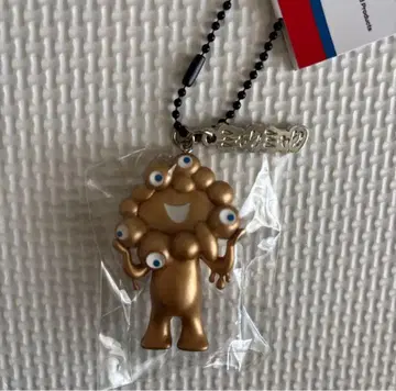 진짜 오사카 만박 먁먁 금색 골드 키체인