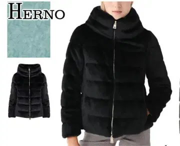 Herno 블랙 다운 자켓 40
