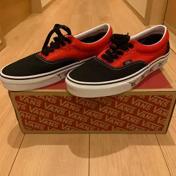 Vans 빨검 스니커즈 스컬