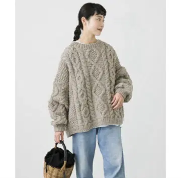 페루 아란 크루넥 니트 / 카구레 (kagure)
