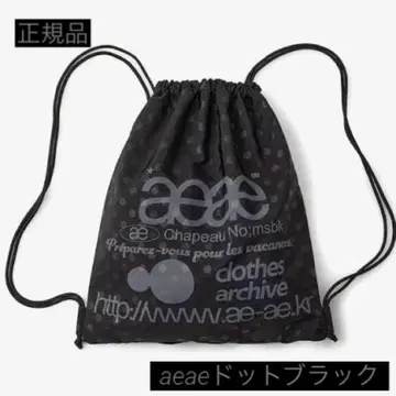 aeae 냅색 도트 블랙 헬스 가방