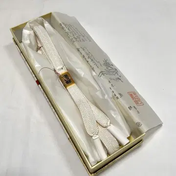 C843 순수 실크 도묘제 오비 조임 미사용 컨디션 최상 기모노