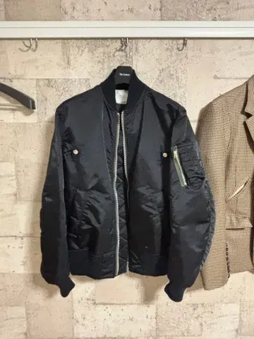 sacai MADSAKI 나일론 트윌 블루종 MA-1