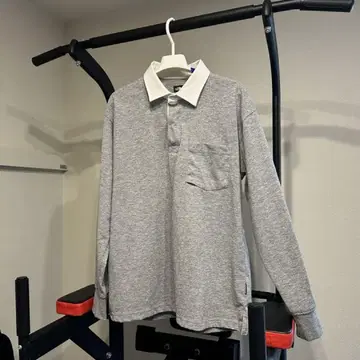 THE NORTH FACE 그레이 긴팔 피케 셔츠 L
