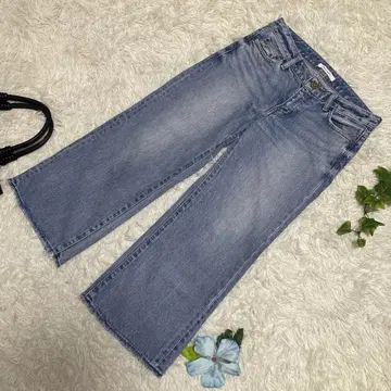 새상품급 moussy 마우지 9부 스트레이트 데님 올 시즌 27 M
