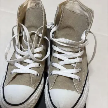 컨버스 올스타 베이지 하이컷 스니커즈 24.5cm