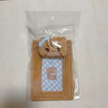 mikko 라떼 봉제 인형 포함 카드 케이스