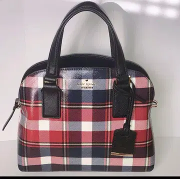 케이트 스페이드 체크 무늬 숄더백